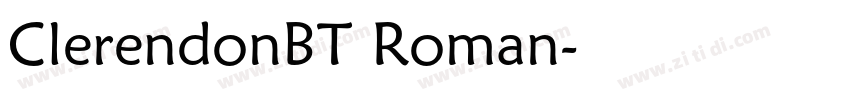 ClerendonBT Roman字体转换